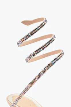 Sandales Hautes En Satin Cleo