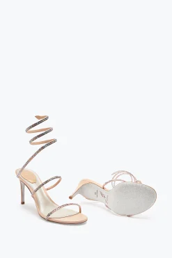 Sandales Hautes En Satin Cleo