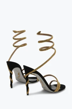 Sandales-bijou Margot Snake noires 105