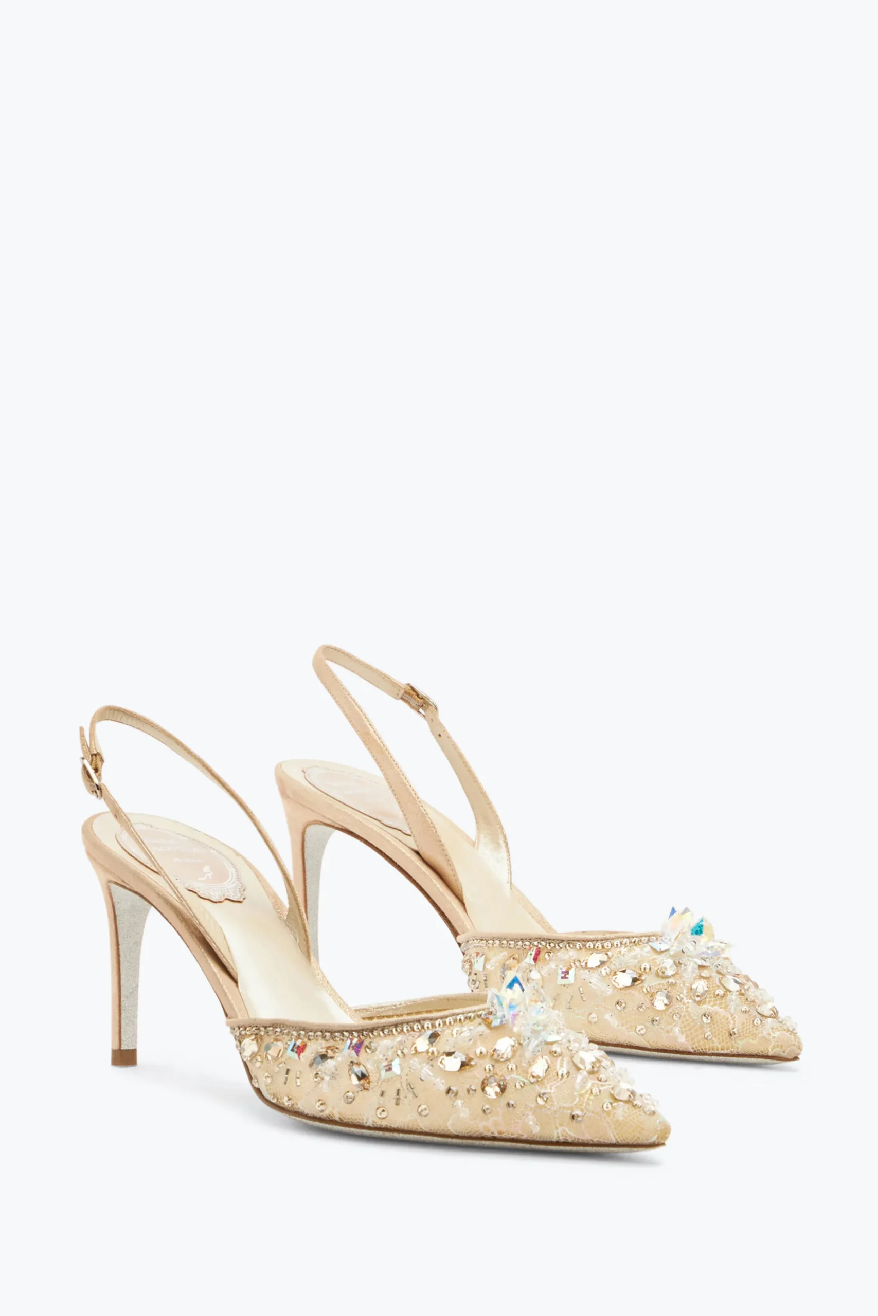 Slingback Avec Pierres Précieuses Cinderella 75
