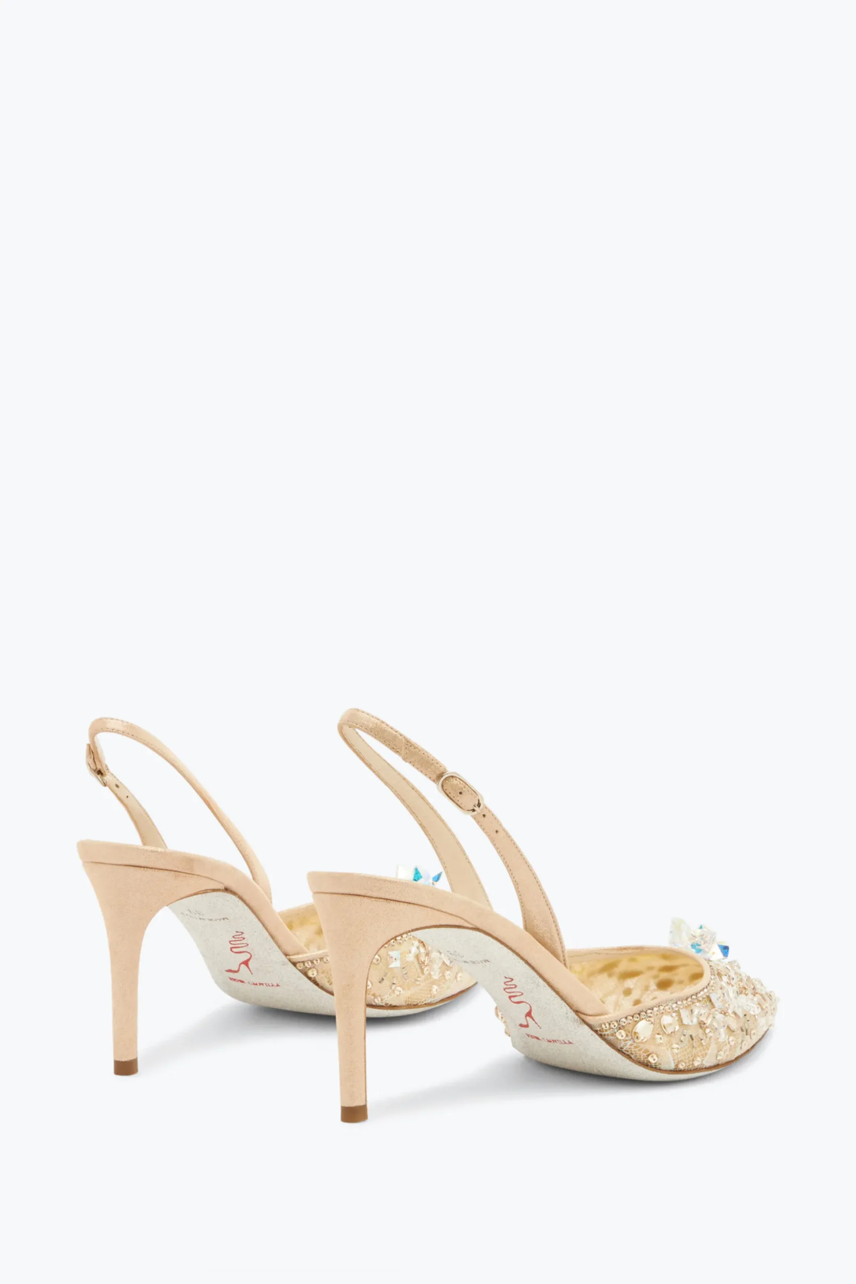 Slingback Avec Pierres Précieuses Cinderella 75