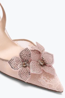 Slingback Floriane rose poudré 80