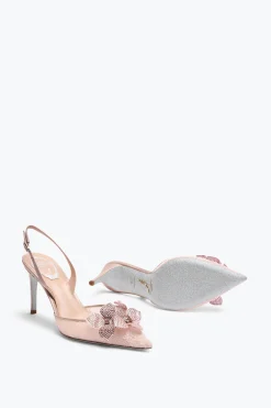Slingback Floriane rose poudré 80