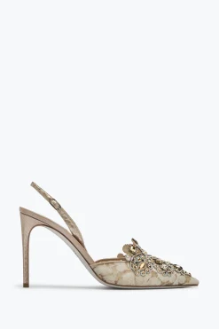 Slingbacks Décorés Doré Veneziana