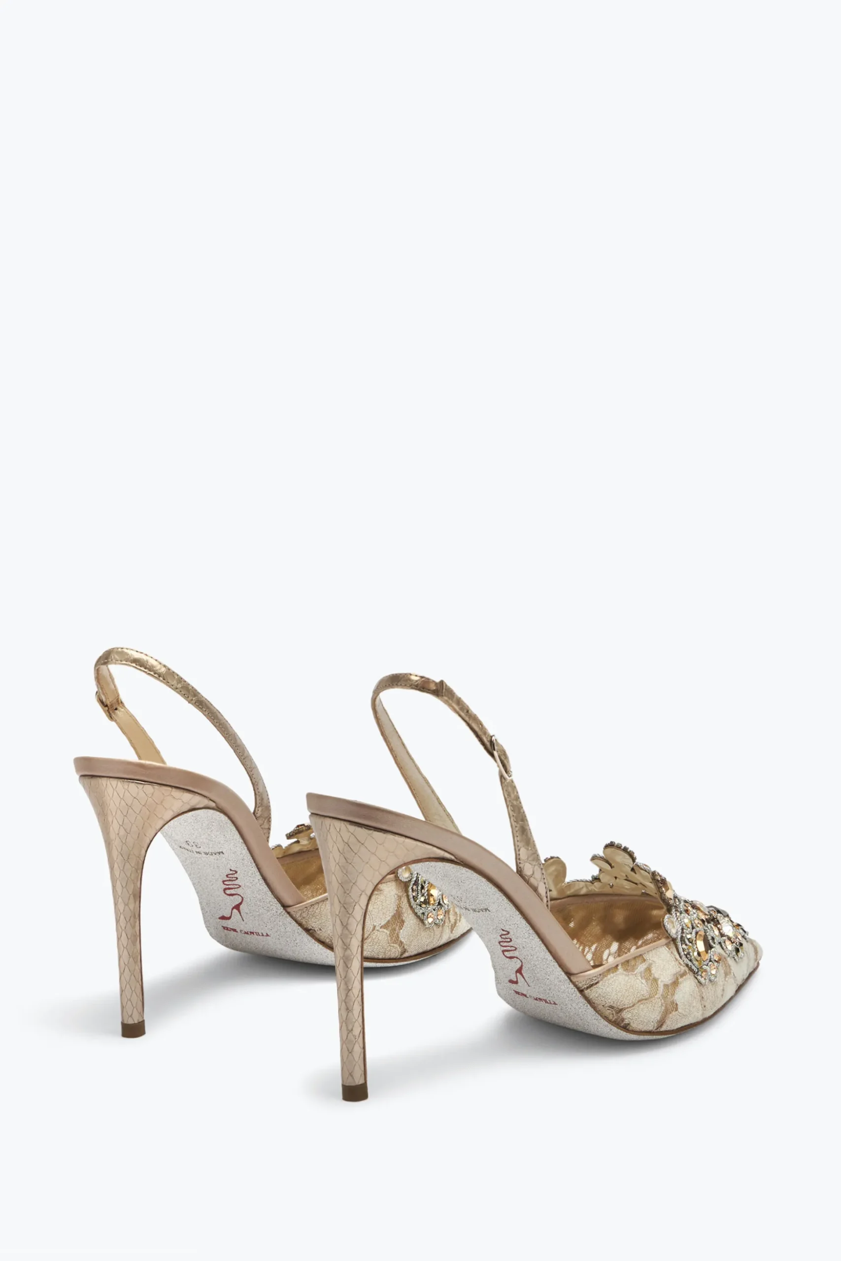 Slingbacks Décorés Doré Veneziana