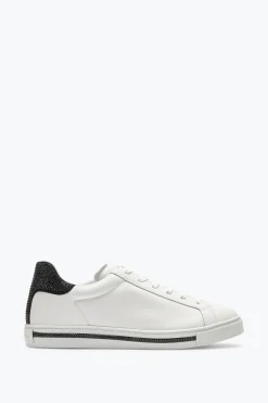 Sneaker Xtra blanc et noir avec cristaux 15