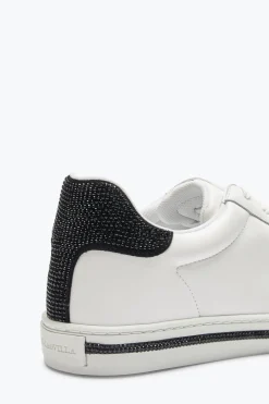 Sneaker Xtra blanc et noir avec cristaux 15