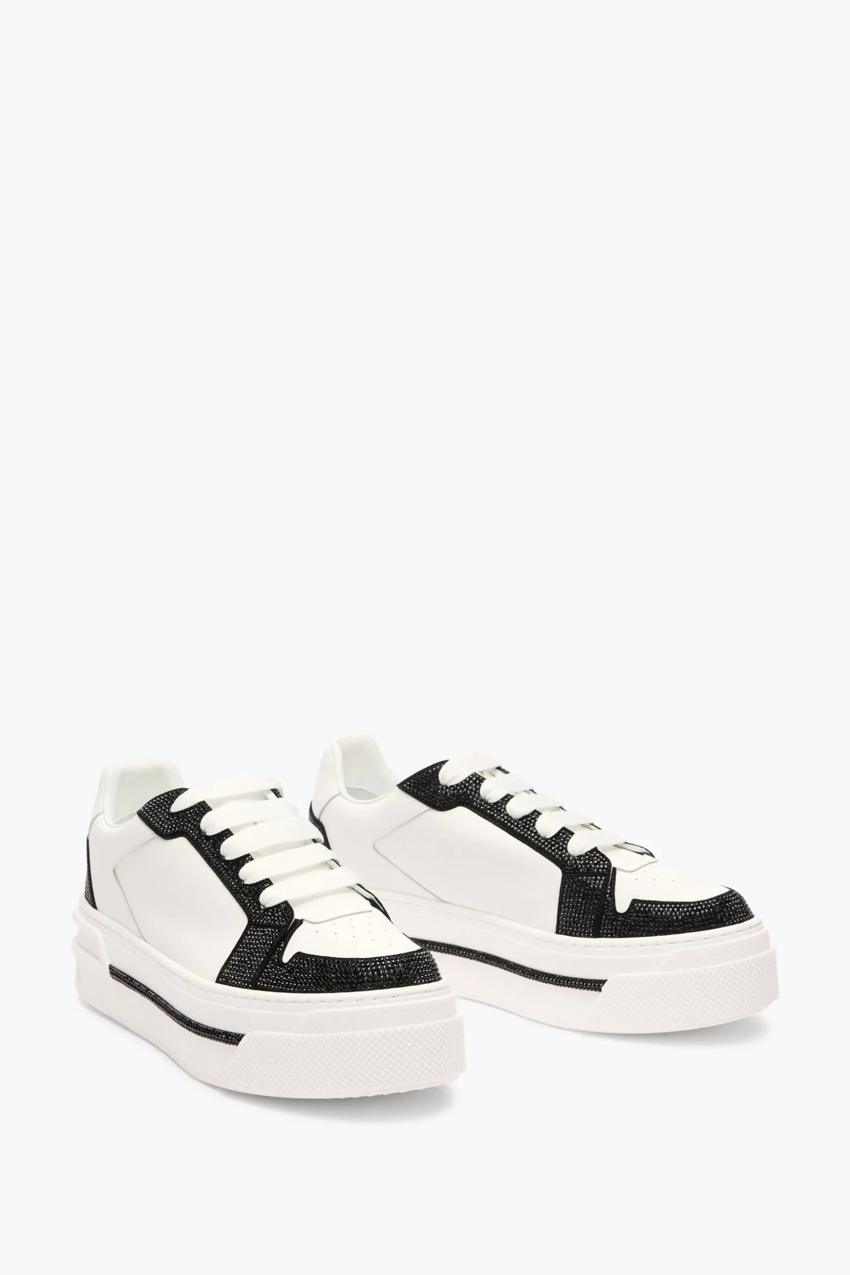 SNEAKER XTRA BLANC-NOIR AVEC CRISTAUX 50