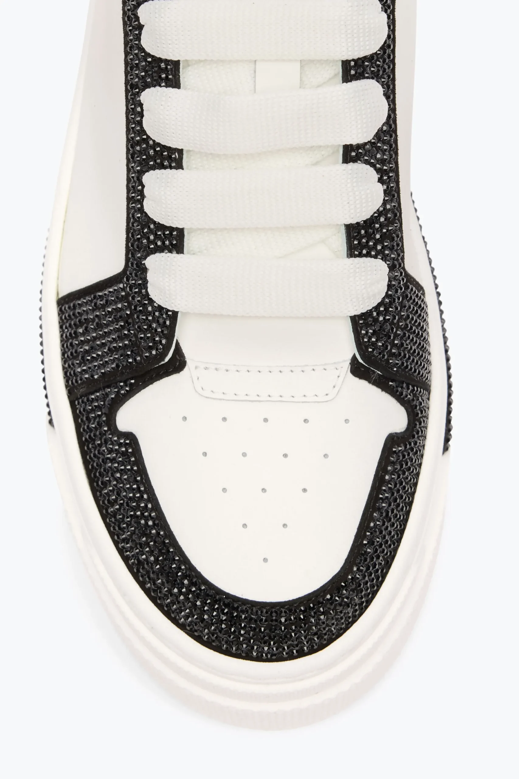 SNEAKER XTRA BLANC-NOIR AVEC CRISTAUX 50