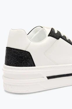 SNEAKER XTRA BLANC-NOIR AVEC CRISTAUX 50