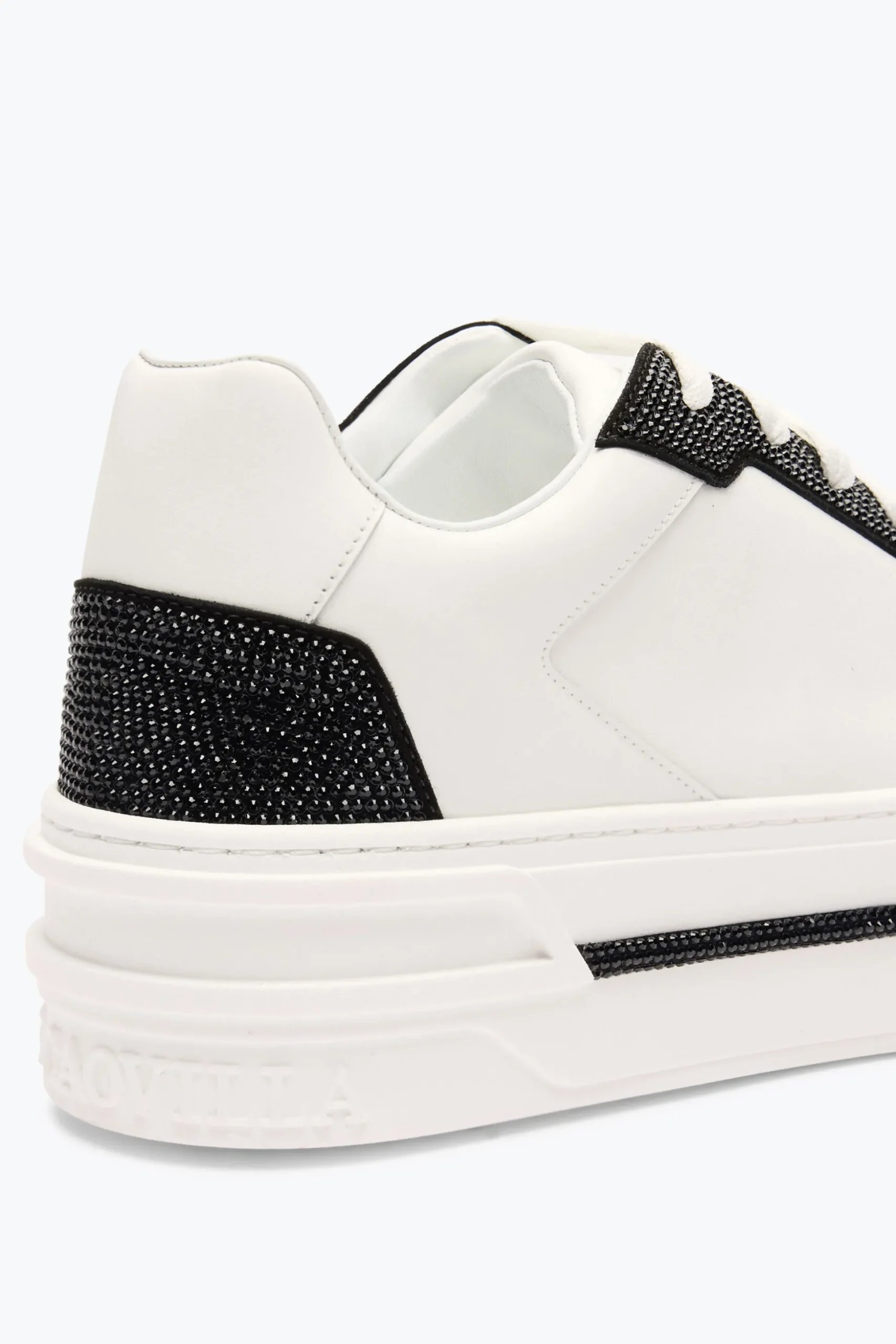 SNEAKER XTRA BLANC-NOIR AVEC CRISTAUX 50