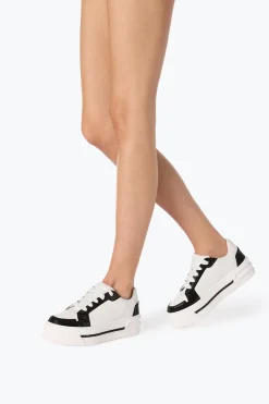 SNEAKER XTRA BLANC-NOIR AVEC CRISTAUX 50