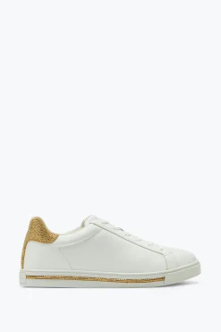 Sneaker Xtra Blanc-Or Avec Cristaux 15