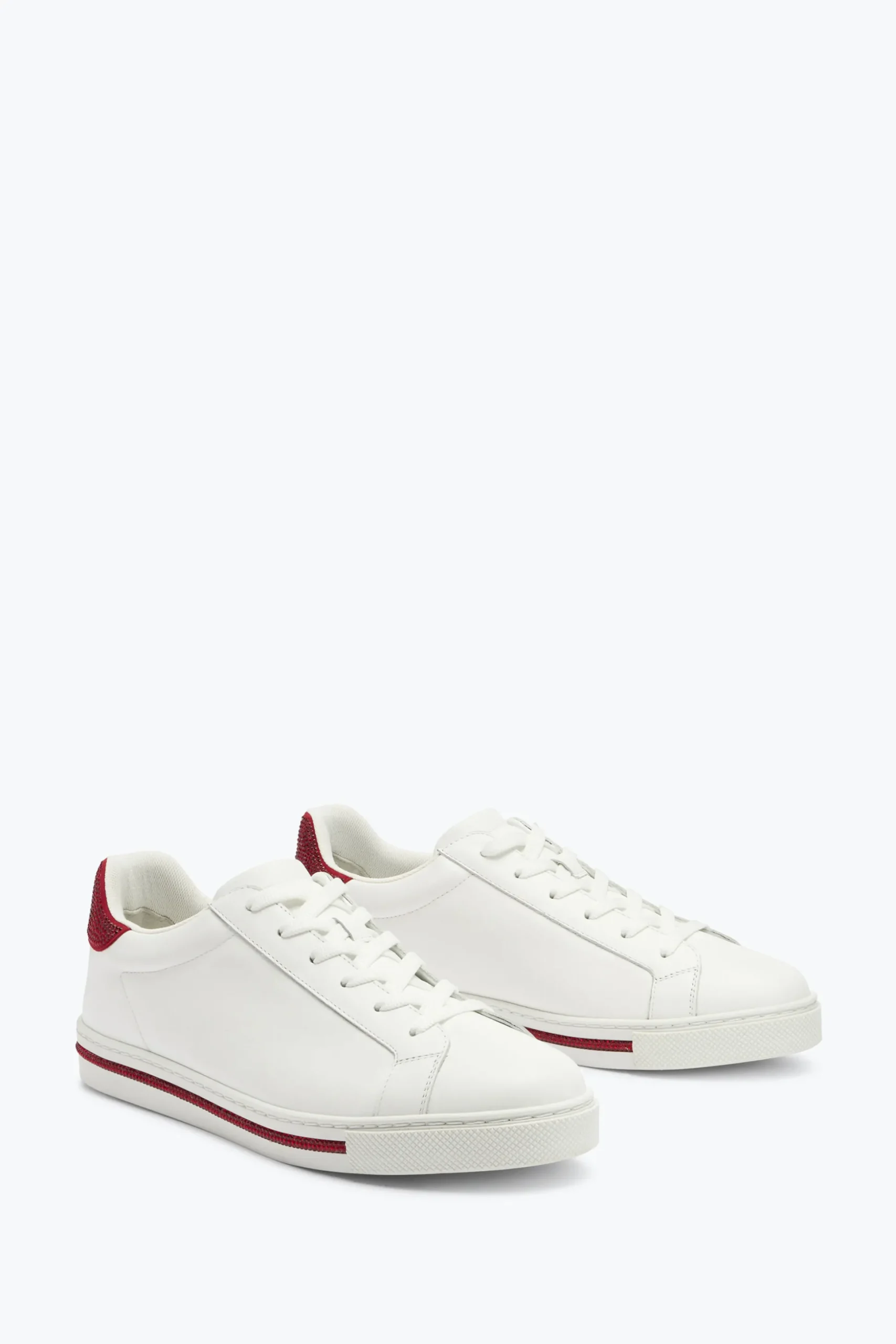 Sneaker Xtra Blanc-Rouge Avec Cristaux 15