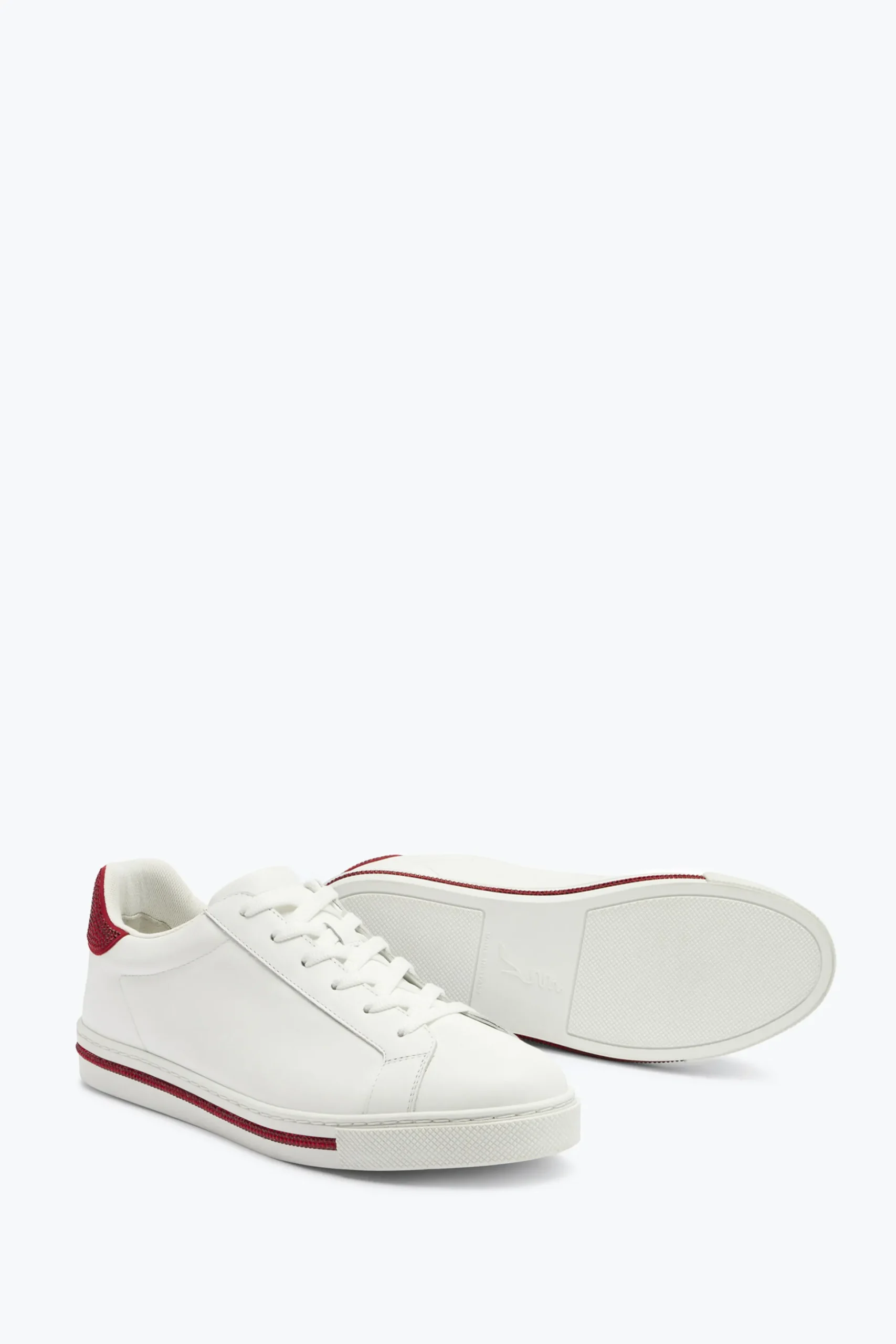Sneaker Xtra Blanc-Rouge Avec Cristaux 15