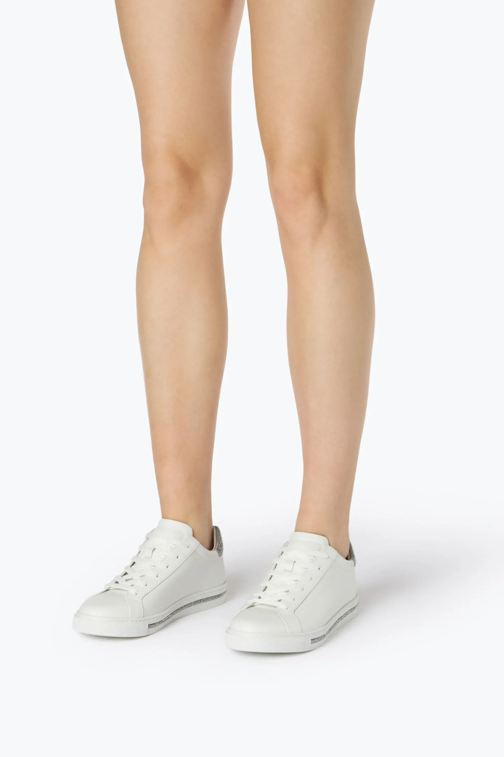 Sneakers En Cuir Avec Strass Xtra